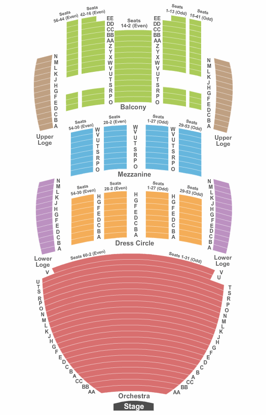 San Diego Civic Theatre Jo Koy Seating Chart